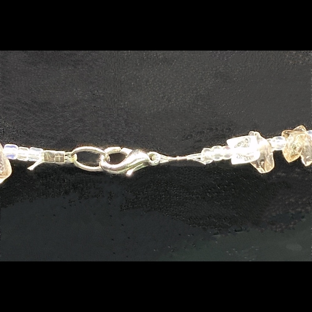 Natural Quartz Crystal Chip Tassel Necklace - Picture 6 of 8